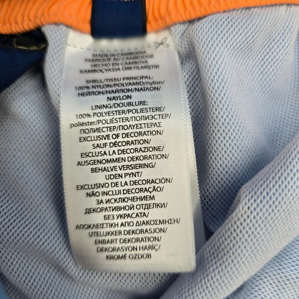 Polo Ralph Lauren Swim‎ Trunks XL Mens Blue Orange Traveler Cargo Board Shorts